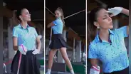 Luciana Fuster sorprende con nuevo talento: la Miss Grand se lució en clases de golf