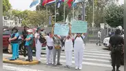Huelga de gremios de salud y catedráticos en evaluación