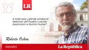 “No nos sigan matando”, por Roberto Ochoa