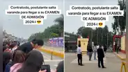Postulante salta baranda de seguridad de la UNMSM para llegar a tiempo a su examen de admisión