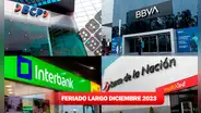 Feriado 9 de diciembre: ¿qué bancos atienden HOY en Perú?