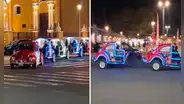 ¡Ingenio peruano! Cortan 4 autos Volkswagen y construyen un trencito para pasear turistas en Trujillo