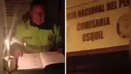 Policías de comisaría en La Libertad no tienen luz desde hace 2 meses: trabajan con velas