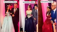 Padre celebra el quinceañero de sus trillizas y en redes lo felicitan: “Excelente trabajo”