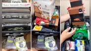 Peruano muestra caja navideña del BANCO SANTANDER y en redes afirman: “La canasta más pituca”