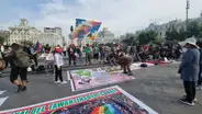 Marcha Nacional: manifestantes protestan en plaza San Martín contra Gobierno de Boluarte