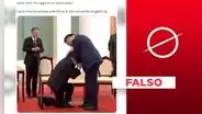 Javier Milei no fue fotografiado “arrodillado” ante el presidente de China, Xi Jinping
