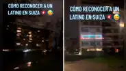 PERUANA que vive en SUIZA decora su ventana con luces de Navidad y en redes dicen: “Costumbres del barrio”