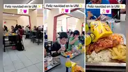 Estudiantes de la UNI reciben almuerzo por Navidad y usuarios señalan: “Con Todinito es otro level”