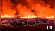 Impactantes imágenes de la erupción de volcán en Grindavik que genera alerta máxima en Islandia