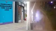 Trujillo: delincuentes detonan explosivo y destrozan fachada de laboratorio clínico