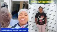 Capturan a conocida empresaria cevichera y 3 personas con armas y droga en Tacna
