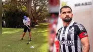 ¡Su otra pasión! Tomás Rincón, jugador del Santos FC, demuestra sus dotes en el golf