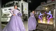 Joven de México se toma sesión de fotos en el camión de basura que maneja su papá: “Buen ejemplo”