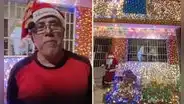 Familia arma nacimiento en la puerta de su casa desde hace 25 años: "El verdadero espíritu navideño”