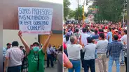 Docentes protestan para exigir pago de mensualidad y beneficios en Piura
