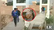 Puente que cruza río Chillón solo es una base de madera sin barandas: vecinos exigen reconstrucción