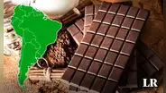 ¿Cuáles son los países de SUDAMÉRICA donde se exporta más chocolate peruano?