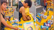 Venezolano vende helados 'ZAMBITO' en el centro de LIMA con peculiar estrategia: “Buen marketing y publicidad”