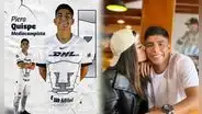 Piero Quispe recibe amoroso mensaje de aliento de su novia tras ser anunciado en Pumas