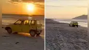 Tico se pasea por una playa de La Libertad y en redes realizan insólita comparación: "Esto es GTA 6"