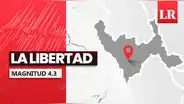 Temblor de magnitud 4.3 se registró hoy en Trujillo, según IGP
