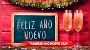 TARJETAS y postales de Año Nuevo 2024 para editar y dedicar a tus amigos, familiares y más