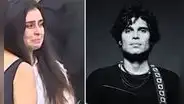Maria José, hija de Pedro Suárez-Vértiz, se quiebra al darle el último adiós al rockero