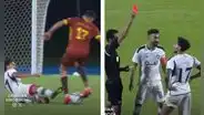 Christofer Gonzales se ganó la expulsión por doble amarilla en tan solo 6 minutos