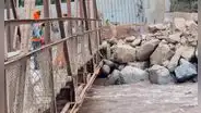 Chaclacayo: puente a punto de colapsar ante aumento de caudal de río por fenómeno El Niño