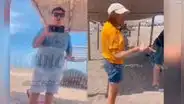 Sujeto genera repudio tras discriminar a familia por ocupar una sombrilla en playa de Tacna