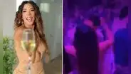 Karen Dejo es captada besando a joven en fiesta de Año Nuevo en Punta Cana