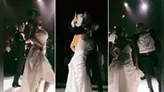Esposos muy fieles a sus tradiciones abren su fiesta de boda al ritmo de marinera: “Qué viva el Perú”