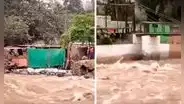 Chosica: aumenta caudal del río Rímac y casas se ven afectadas