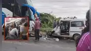 Ica: mueren 3 personas en choque de ómnibus y miniván en la carretera Libertadores Wari en Pisco