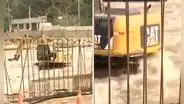 Operarios del MTC realizan trabajos de descolmatación en río Rímac pese a caudal crecido