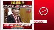 Las Fuerzas Armadas no llamaron a “sublevarse” por la suspensión de Patricia Benavides