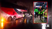 Carretera Central: choque de bus contra cerro deja 1 muerto y 28 heridos