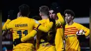 ¡Le metió cuarta! Barcelona sufrió para ganarle 3-2 a Barbastro y avanzar en la Copa del Rey