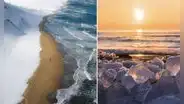 La increíble playa donde se unen el mar, arena y nieve: ¿dónde queda?