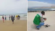 Buscan con dron a menor que fue arrastrado por la corriente del mar en Tacna y está desaparecido