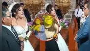 Novia le cantó icónica canción de la película ‘Shrek’ a su futuro esposo en el altar
