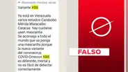 La variante ómicron XBB no se ha reportado en Venezuela: cadena de WhatsApp circula sin evidencia