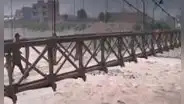 Chosica: puente que conecta con Ate podría colapsar ante incremento del caudal del río Rímac