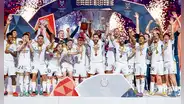 Los merengues supercampeones: Real Madrid alza la Supercopa tras golear a Barcelona