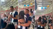 Peruana le pidió matrimonio a su enamorado hincha de Alianza Lima en la Noche Blanquiazul: “Amor eterno”