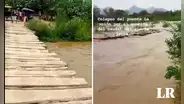 Chiclayo: caudal de río La Leche se incrementa y aísla a 2.000 personas