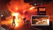 Bus que partió de Lima a Chiclayo se incendió en la Panamericana Norte