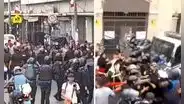 Comerciantes y fiscalizadores se enfrentan en exteriores del Congreso