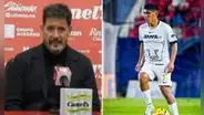 Entrenador de Pumas elogió a Piero Quispe en su debut pese a la derrota: "Lo hizo muy bien"